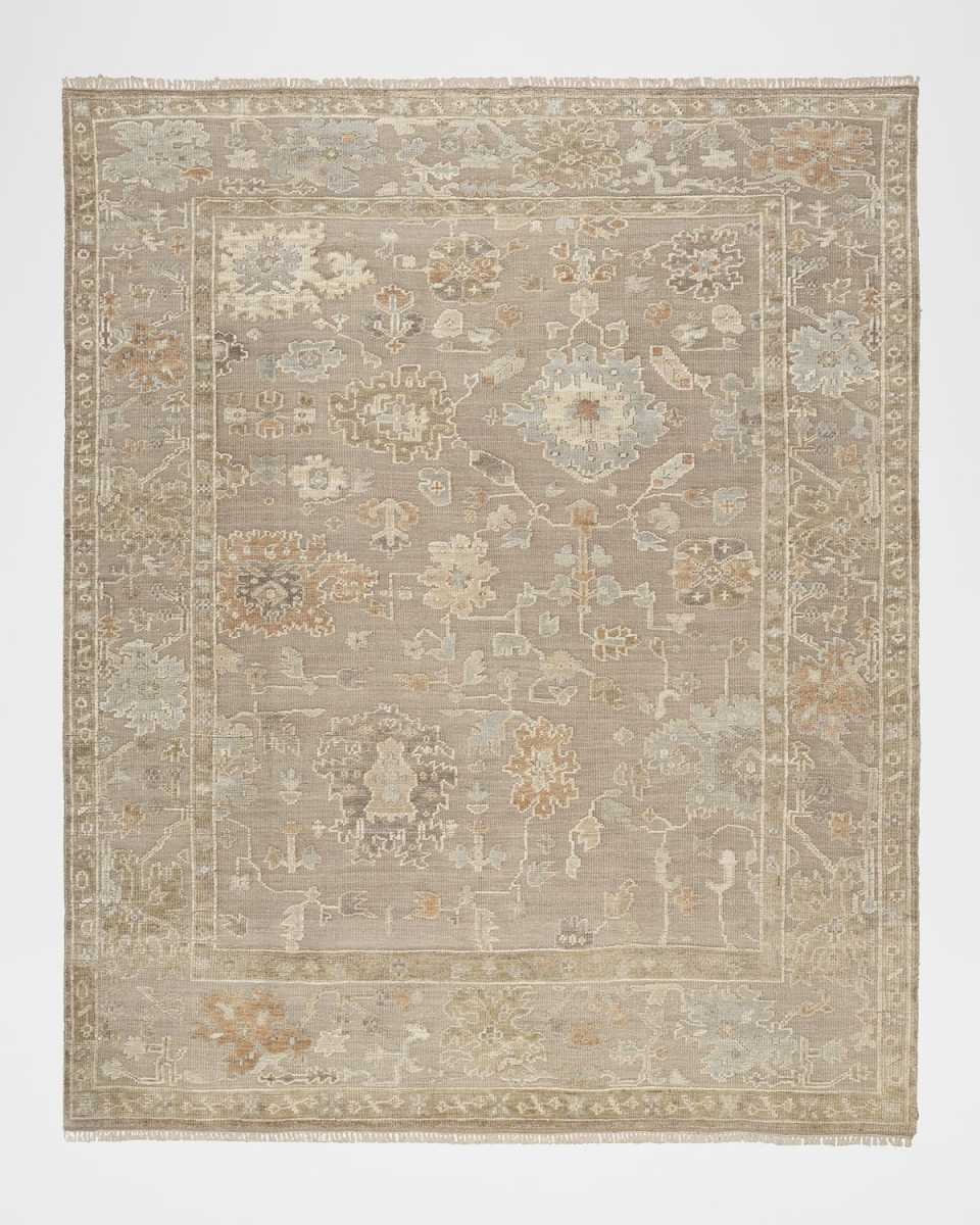 Whispers Taupe Hand-Knotted Rug, 10' x 14'